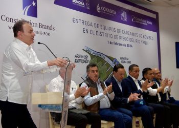 IMPULSA GOBERNADOR DURAZO DESARROLLO DE PRODUCTORES DEL VALLE DEL YAQUI CON SISTEMA DE BOMBEO
