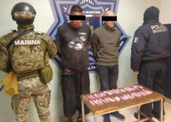 CAPTURAN SSPM Y MARINA EN BARRIDOS A TRES ASEGURANDO ARMA DE FUEGO Y DROGAS