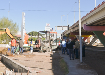SE REALIZAN MEJORAS EN RED HIDRAÚLICA EN EL SECTOR DE CALLE 300 AL SUR DE LA CIUDAD