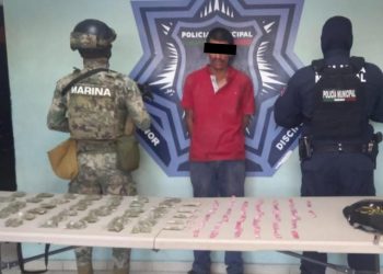 CAPTURA SSPM Y MARINA A HOMBRE CON DOSIS DE CRISTAL Y MARIHUANA