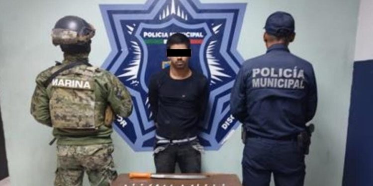 CAPTURA SSPM A SUJETO CON MACHETE Y DROGAS EN LA REAL DEL NORTE