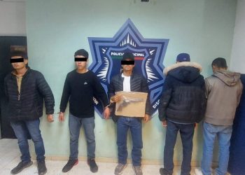 CAPTURA LA POLICÍA MUNICIPAL A 5 SUJETOS CON ARMA DE FUEGO