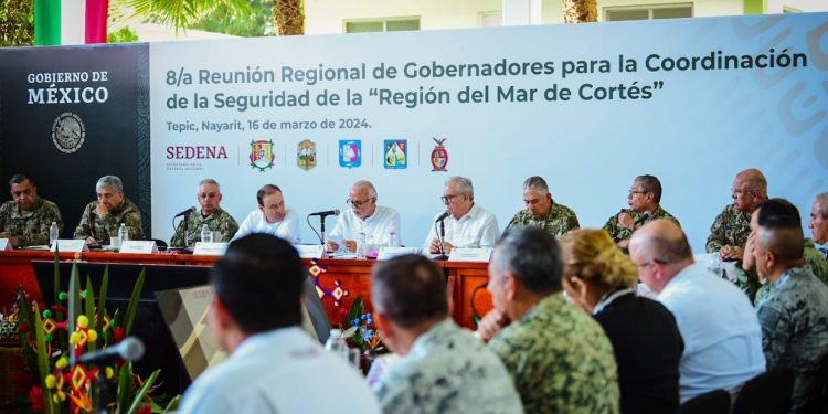 ASISTE GOBERNADOR A OCTAVA REUNIÓN PARA LA COORDINACIÓN DE SEGURIDAD DE LA REGIÓN DEL MAR DE CORTÉS