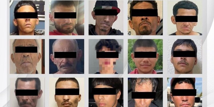 Detiene Policía Estatal a 29 personas en tres días de operativos