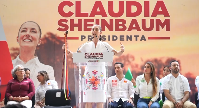 A MORENA, PT Y PVEM NOS UNE EL AMOR AL PUEBLO Y EL ANHELO DE UN MÉXICO CON JUSTICIA: CLAUDIA SHEINBAUM