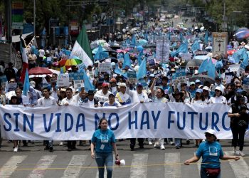 Activistas ‘provida’ marchan en CDMX para pedir respeto a la vida y atención a mujeres