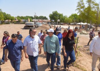 SUPERVISA PRESIDENTE OBRA DE CONSTRUCCIÓN DE PARQUE RECREATIVO Y CENTRO COMUNITARIO EN LA COLONIA CHAPULTEPEC