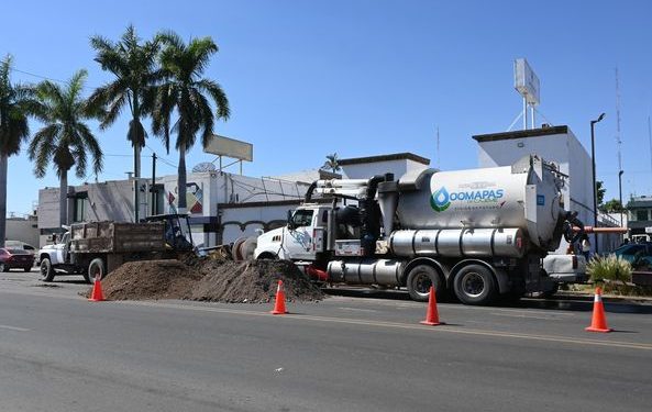 OOMAPASC REALIZA TRABAJOS DE PREVENCION EN CALLE MIGUEL ALEMÁN