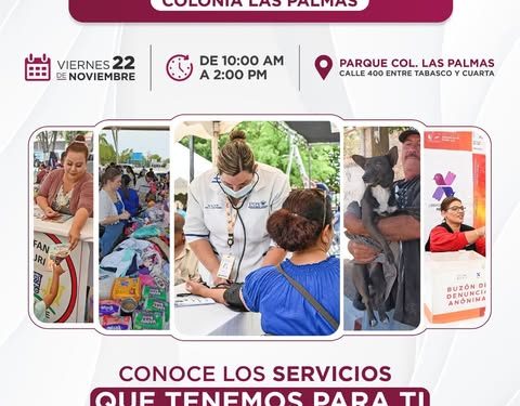 JORNADA DE SERVICIOS BIENESTAR EN COL. LAS PALMAS