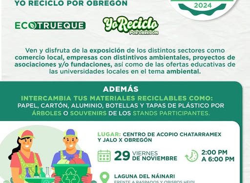 AYUNTAMIENTO DE CAJEME INVITA A LA ECO FERIA AMBIENTAL