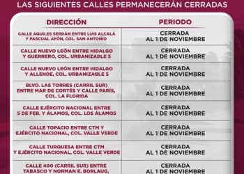 AYUNTAMIENTO DE CAJEME INFORMA, CALLES CERRADAS POR REPARACIÓN
