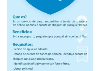 ¡Domicilia tu pago de agua!