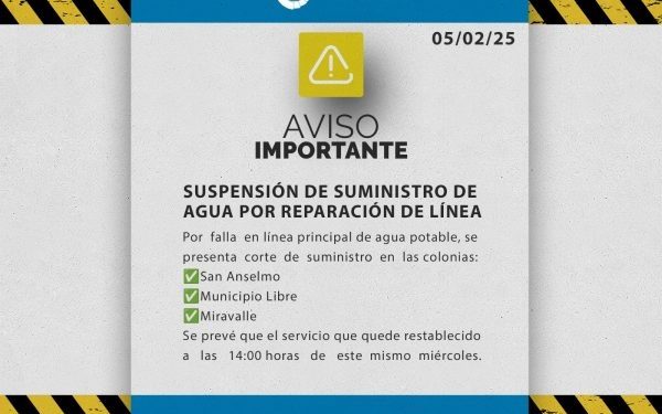 ¡Atención a los habitantes de San Anselmo, Municipio Libre y Miravalle!