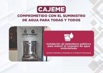 SE INSTALA BEBEDERO PÚBLICO EN CAJEME