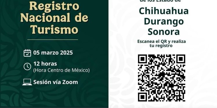 Te invitamos a la Sesión Informativa: Inscripción y Renovación en el Registro Nacional de Turismo.
