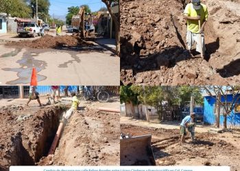 OOMAPASC REALIZA REPARACIONES EN COL. CAJEME