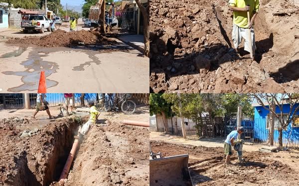 OOMAPASC REALIZA REPARACIONES EN COL. CAJEME