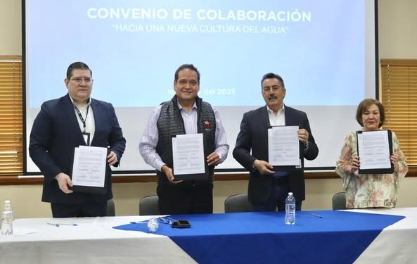 POR UNA NUEVA CULTURA DEL AGUA FIRMAN CONVENIO DE COLABORACIÓN MUNICIPIO DE CAJEME Y STIRTT