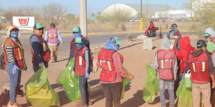 Activistas realizan mega limpieza en carretera Hermosillo-Bahía de Kino