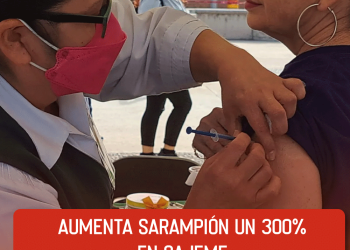Aumenta sarampión un 300% en Cajeme