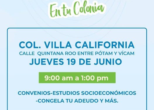 OOMAPASC EN TU COLONIA, ESTE JUEVES