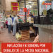 Inflación en Sonora por debajo de la media nacional