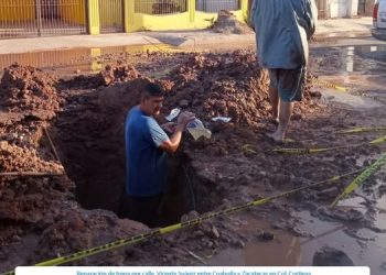 OOMAPASC REALIZA REPARACIONES EN COL. CORTINAS