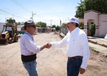 ALCALDEDE CAJEME SUPERVISA DIVERSAS OBRAS DE PAVIMENTACIÓN Y DRENAJE