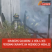 Bomberos salvaron la vida a dos personas durante un incendio en Nogales