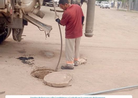 OOMAPASC REALIZA TRABAJS EN COMISARÍA DE ESPERANZA