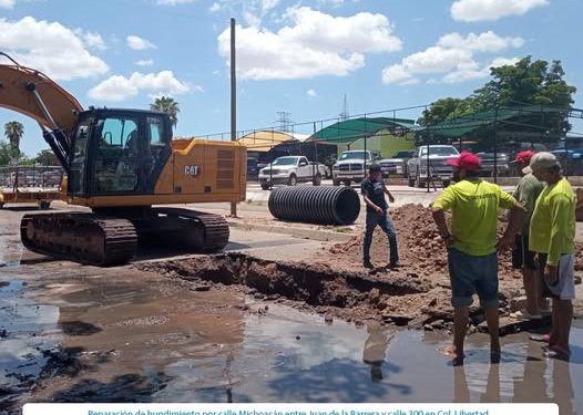OOMAPASC REALIZA TRABAJOS EN COL. LIBERTAD