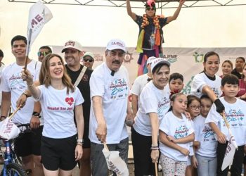 ALCALDE LAMARQUE, ARRANCA EL PROGRAMA “DOMINGUEANDO EN BICI Y +”