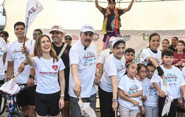 ALCALDE LAMARQUE, ARRANCA EL PROGRAMA “DOMINGUEANDO EN BICI Y +”