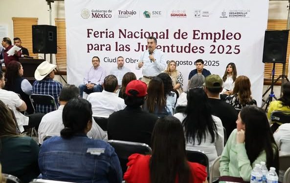 se llevó a cabo la Feria Nacional de Empleo para las Juventudes Cajeme 2025