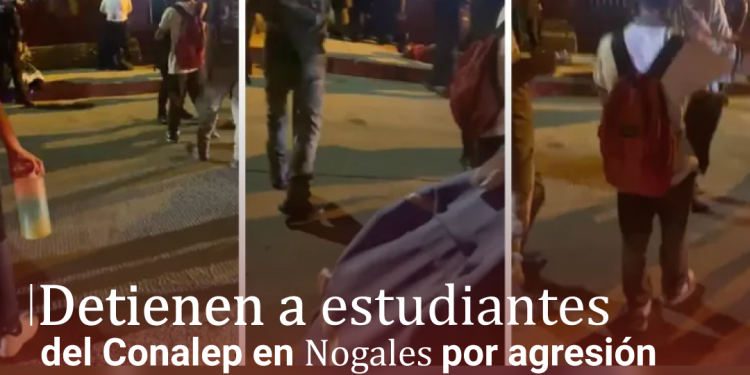 Detienen a estudiantes del Conalep en Nogales por agresión a policía