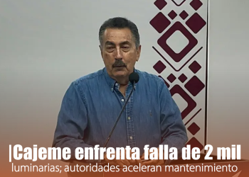 Hay un promedio de 2 mil lámparas apagadas en Cajeme; EMCO atiende los casos