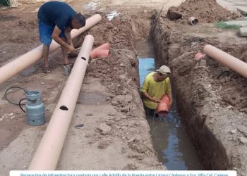 OOMAPASC REALIZA REPARACIONES EN COL. CAJEME