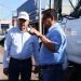 PRESIDENTE LAMARQUE SUPERVISA TRABAJOS DE BACHEO