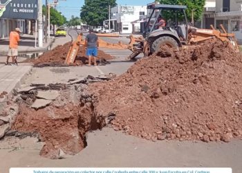 OOMAPASC REALIZA REPARACIONES EN COL. CORTINAS