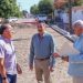 Supervisan los avances de la pavimentación con concreto hidráulico en las calles Flavio Bórquez