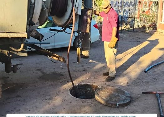 OOMAPASC REALIZA SONDEOS EN PUEBLO YAQUI