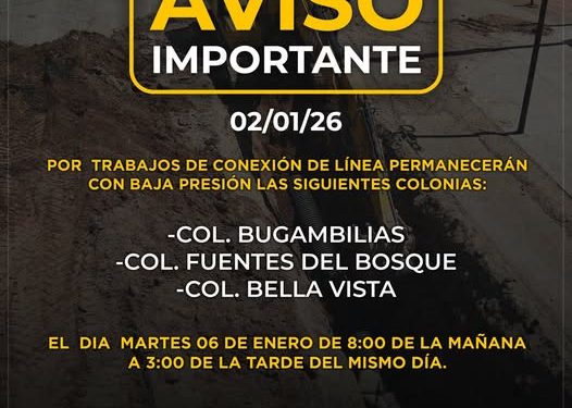 AVISO IMPORTANTE DE OOMAPASC