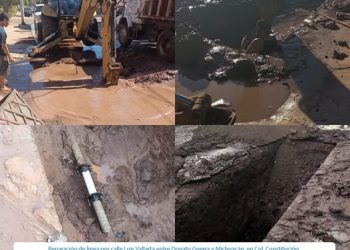 OOMAPASC REALIZA REPARACIONES EN COL. CONSTITUCIÓN