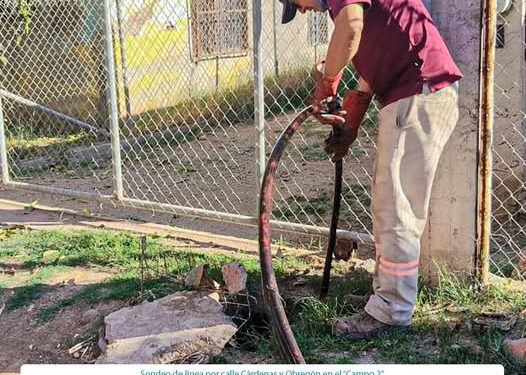OOMAPASC REALIZA TRABAJOS DE SONDEO EN PUEBLO YAQUI