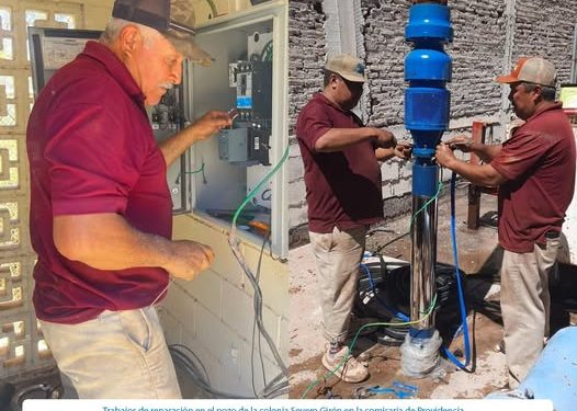 OOMAPASC: Trabajos de reparación en el pozo de la colonia Severo Girón