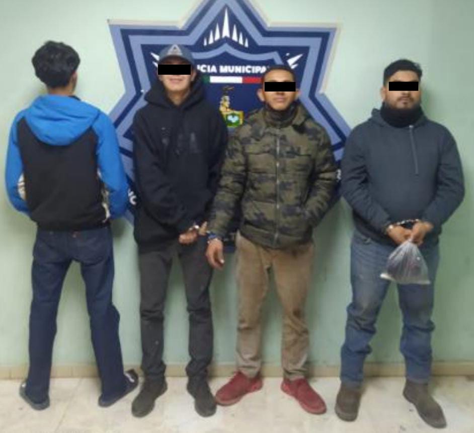 CAPTURA SSPM A CINCO SUJETOS POR ROBO A COMERCIO