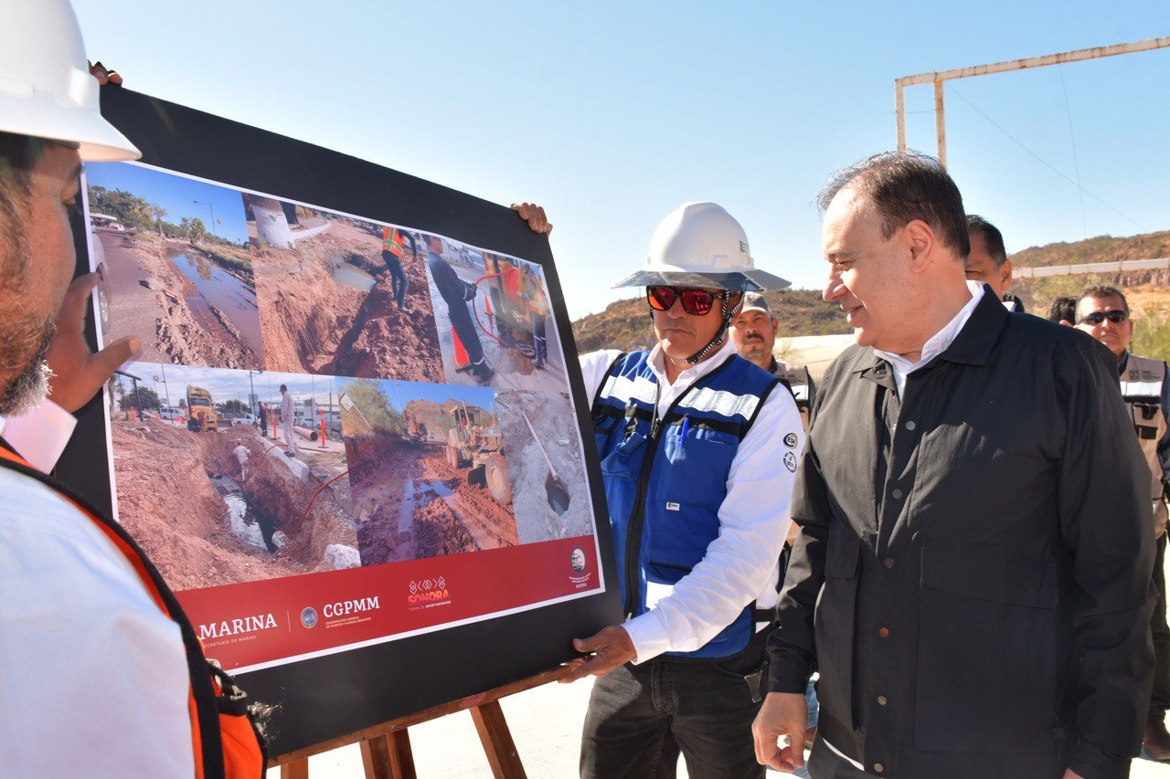 Supervisa gobernador Alfonso Durazo avances de la modernización del puerto de Guaymas