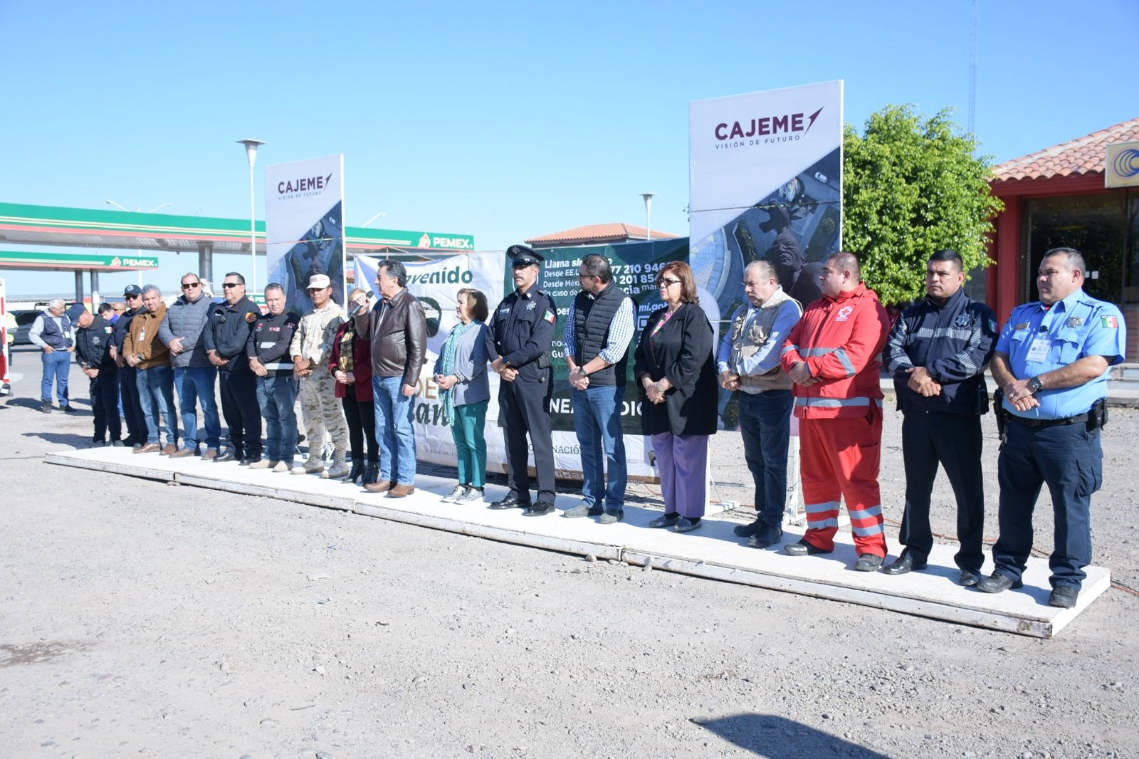 DAN BIENVENIDA A HÉROES PAISANOS EN SU PASO POR CAJEME