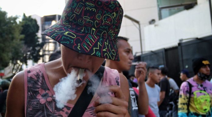 A fumar a otro lado: Retiran del Senado a plantón en pro de la mariguana