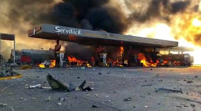 Explota pipa en gasolinera de la carretera Tula-Tlahuelilpan, en Hidalgo